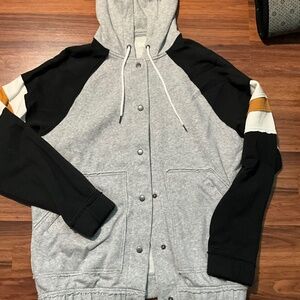 Juniors SO Oversized Button Fleece Jacket